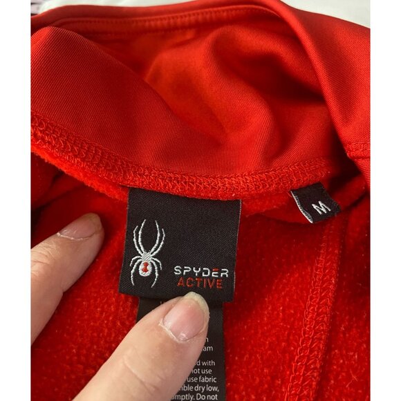 Spyder Active Women's Size M Red Leggings with Side Pockets - Picture 4 of 8